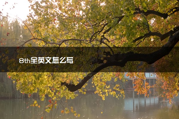 8th全英文怎么写