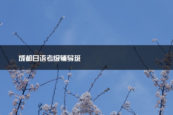 成都日语考级辅导班