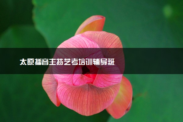 太原播音主持艺考培训辅导班