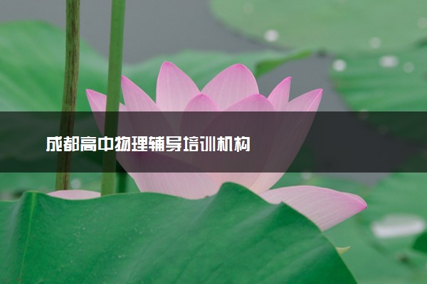 成都高中物理辅导培训机构