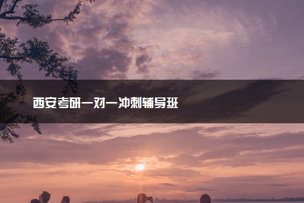 西安考研一对一冲刺辅导班