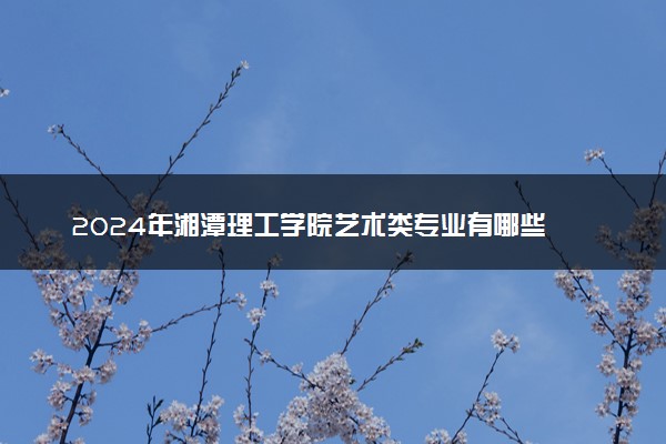 2024年湘潭理工学院艺术类专业有哪些