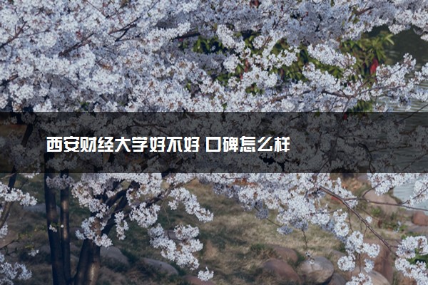 西安财经大学好不好 口碑怎么样