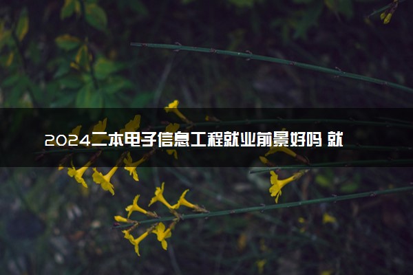 2024二本电子信息工程就业前景好吗 就业方向怎样