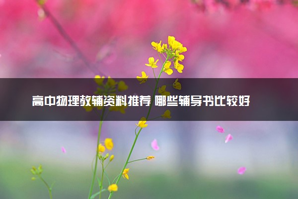 高中物理教辅资料推荐 哪些辅导书比较好