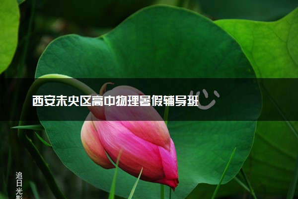 西安未央区高中物理暑假辅导班