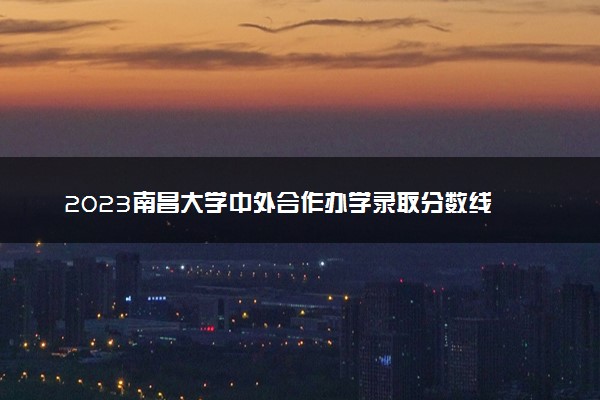 2023南昌大学中外合作办学录取分数线 最低多少分能上