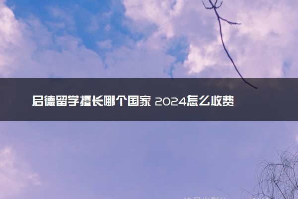启德留学擅长哪个国家 2024怎么收费