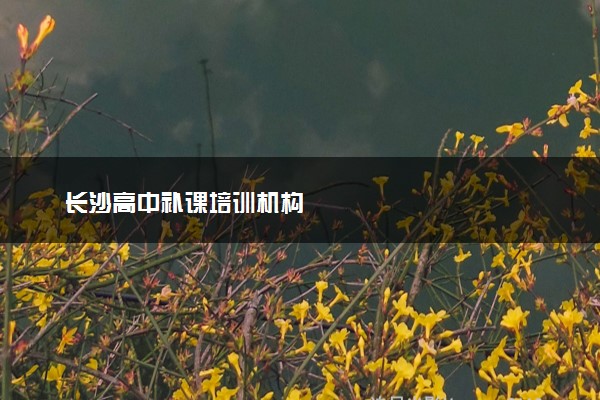 长沙高中补课培训机构