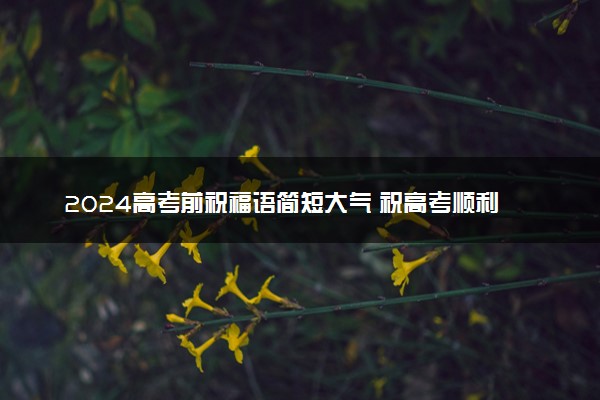 2024高考前祝福语简短大气 祝高考顺利的金句