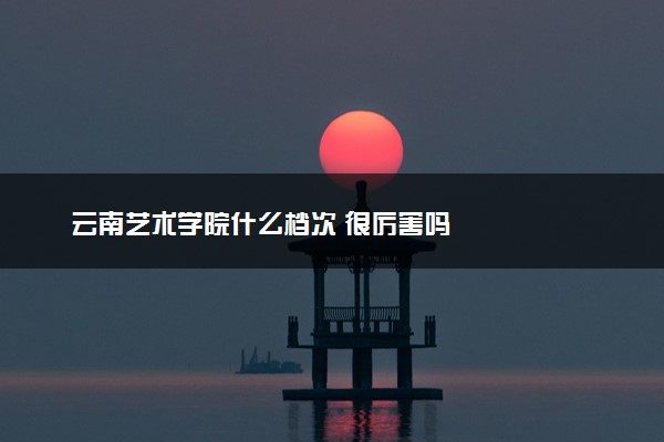 云南艺术学院什么档次 很厉害吗
