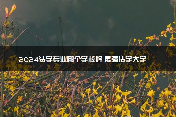2024法学专业哪个学校好 最强法学大学排名