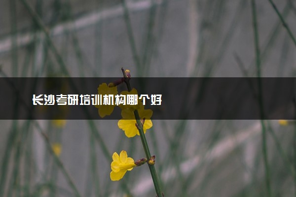 长沙考研培训机构哪个好