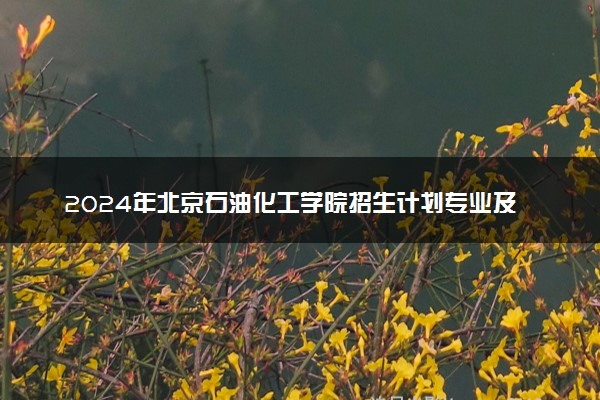 2024年北京石油化工学院招生计划专业及各省录取分数线位次