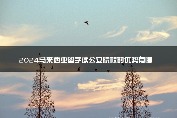 2024马来西亚留学读公立院校的优势有哪些