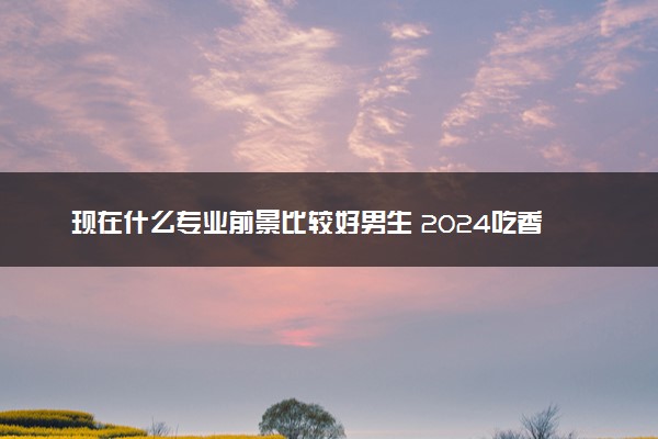现在什么专业前景比较好男生 2024吃香专业推荐