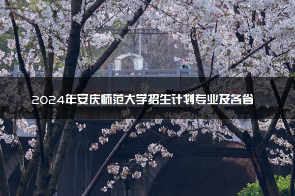 2024年安庆师范大学招生计划专业及各省录取分数线位次