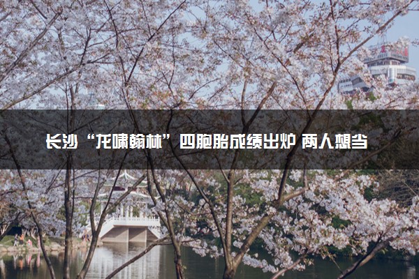 长沙“龙啸翰林”四胞胎成绩出炉 两人想当老师两人搞科研