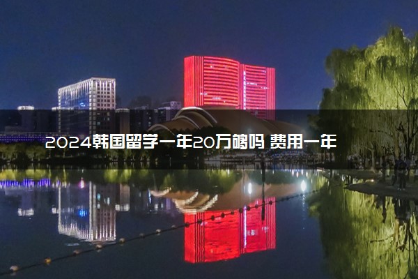 2024韩国留学一年20万够吗 费用一年多少人民币