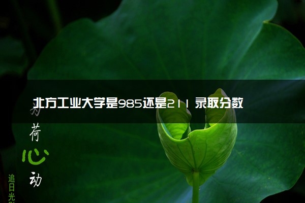北方工业大学是985还是211 录取分数线是多少