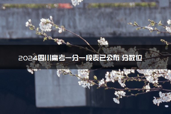 2024四川高考一分一段表已公布 分数位次排名【理科+文科】