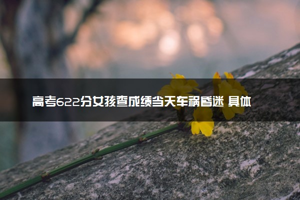 高考622分女孩查成绩当天车祸昏迷 具体怎么回事