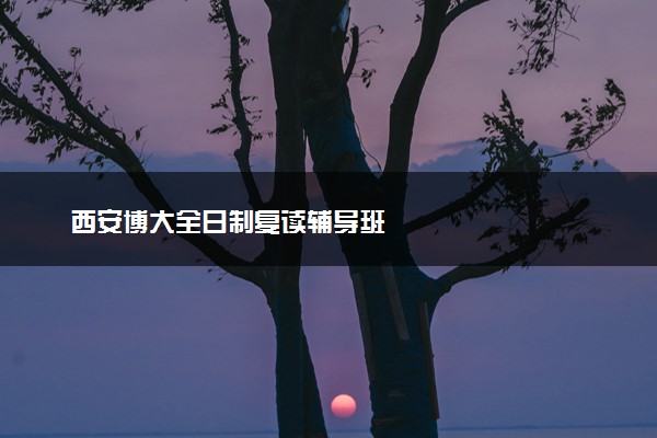 西安博大全日制复读辅导班