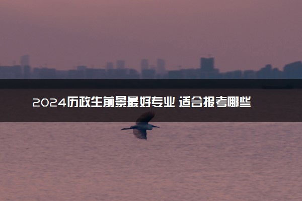 2024历政生前景最好专业 适合报考哪些专业