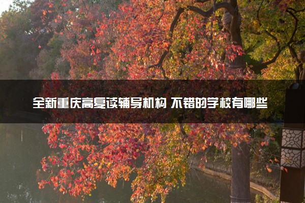 全新重庆高复读辅导机构 不错的学校有哪些