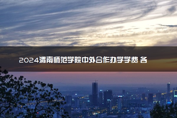 2024渭南师范学院中外合作办学学费 各专业最新收费标准