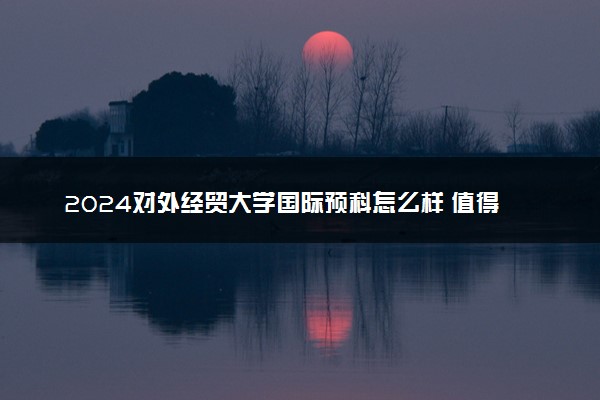 2024对外经贸大学国际预科怎么样 值得读吗