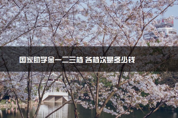 国家助学金一二三档 各档次是多少钱