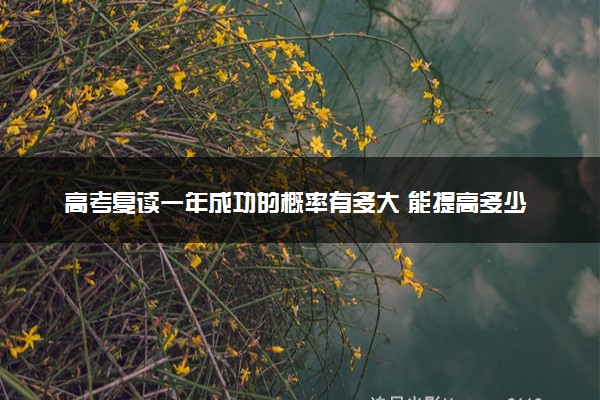 高考复读一年成功的概率有多大 能提高多少分