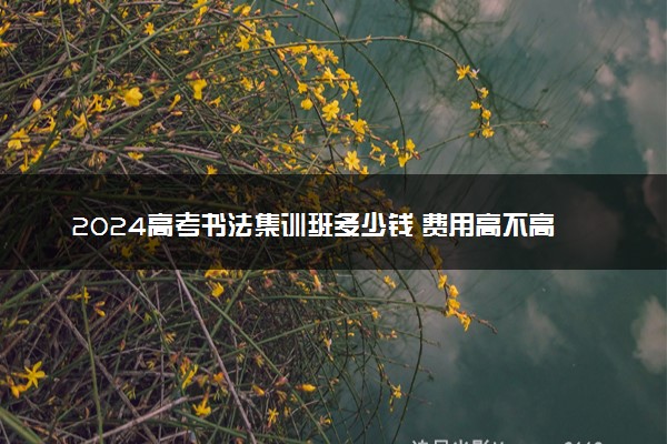 2024高考书法集训班多少钱 费用高不高