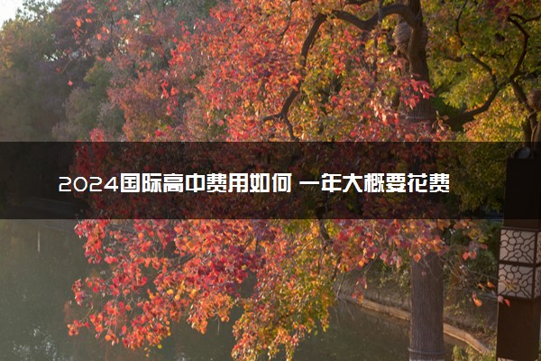 2024国际高中费用如何 一年大概要花费多少钱