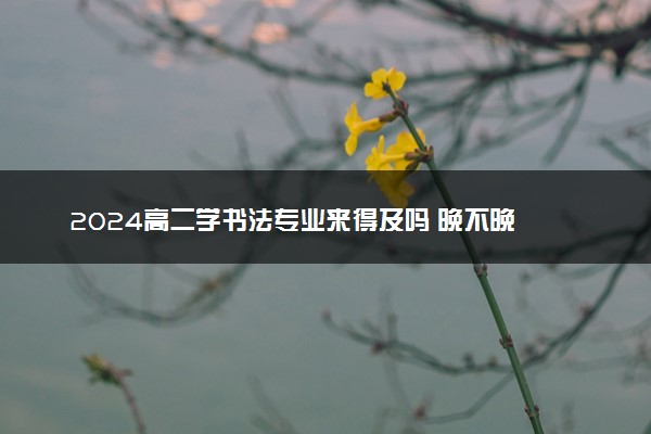 2024高二学书法专业来得及吗 晚不晚