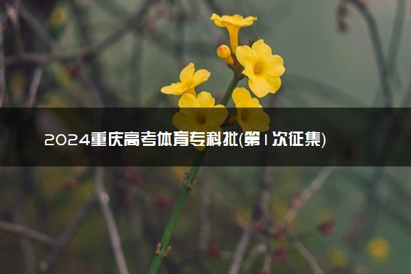 2024重庆高考体育专科批（第1次征集）缺额计划公布