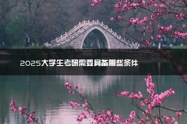 2025大学生考研需要具备哪些条件