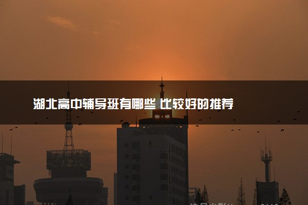 湖北高中辅导班有哪些 比较好的推荐