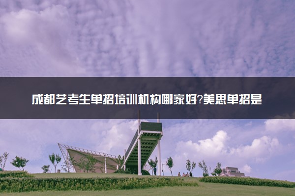 成都艺考生单招培训机构哪家好？美思单招是不错的选择