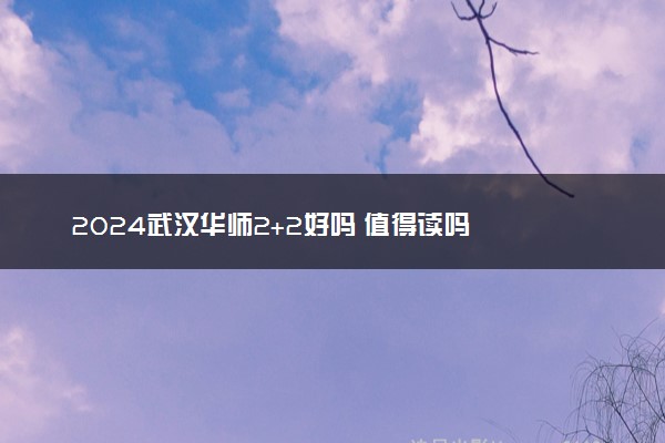 2024武汉华师2+2好吗 值得读吗