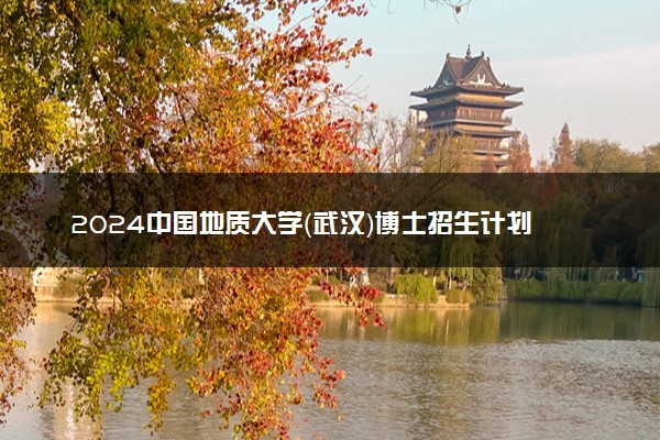 2024中国地质大学（武汉）博士招生计划及人数
