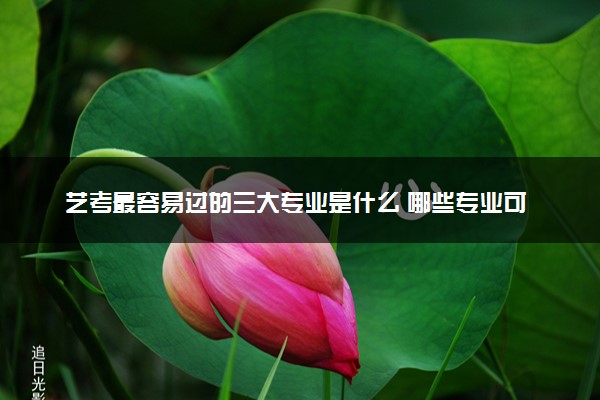 艺考最容易过的三大专业是什么 哪些专业可以选择