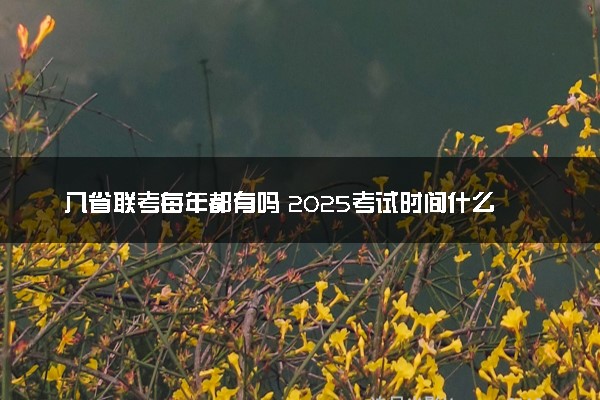 八省联考每年都有吗 2025考试时间什么时间