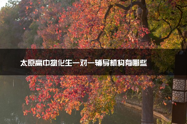 太原高中物化生一对一辅导机构有哪些