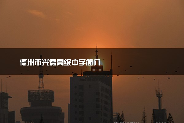 德州市兴德高级中学简介