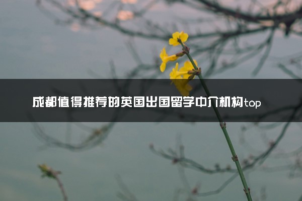 成都值得推荐的英国出国留学中介机构top10榜单公布