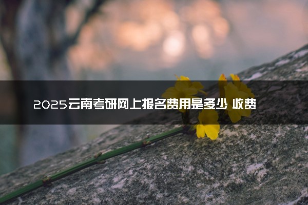 2025云南考研网上报名费用是多少 收费标准是什么