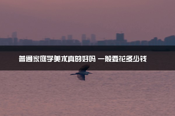 普通家庭学美术真的好吗 一般要花多少钱