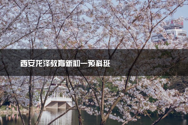 西安龙泽教育新初一预科班